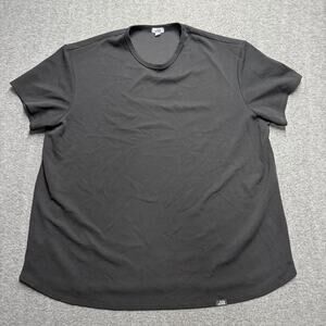 One Bone Bullet Shirt Mens 5XL (4) Black Short Sleeve Wrinkle Free Waffle Tee